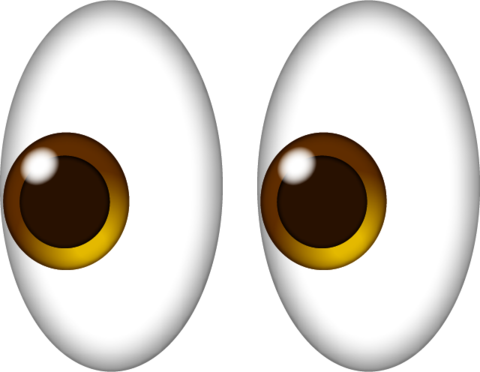 Eye Emoji PNG Isolated HD