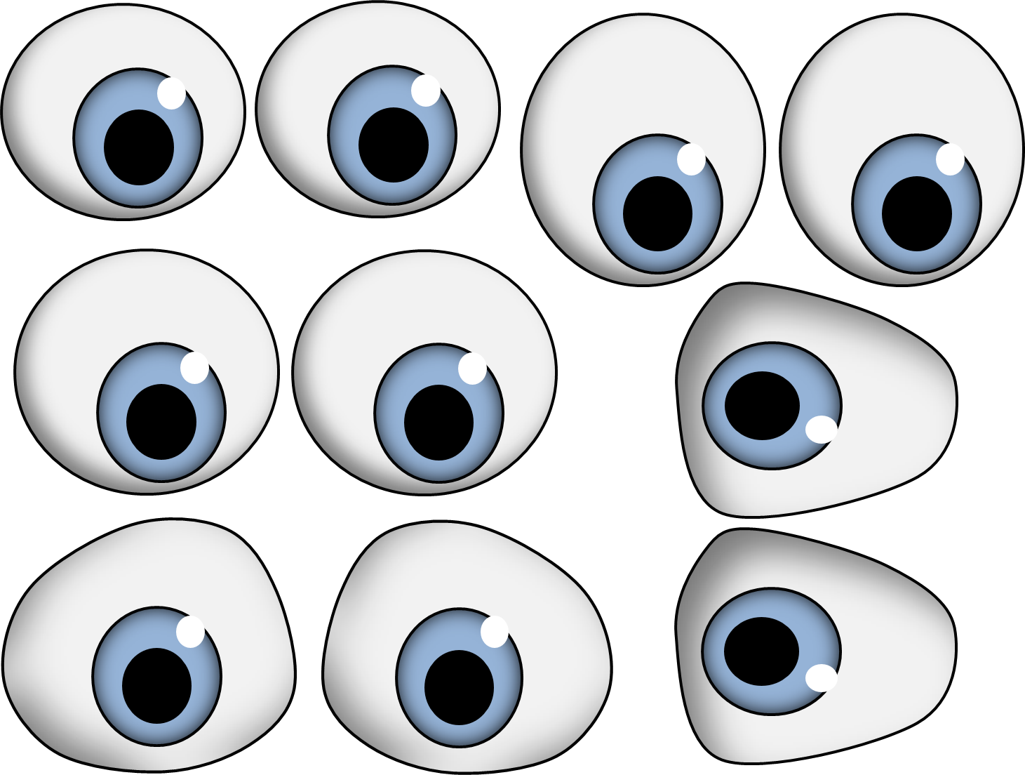 Eyes Cartoon PNG Pic