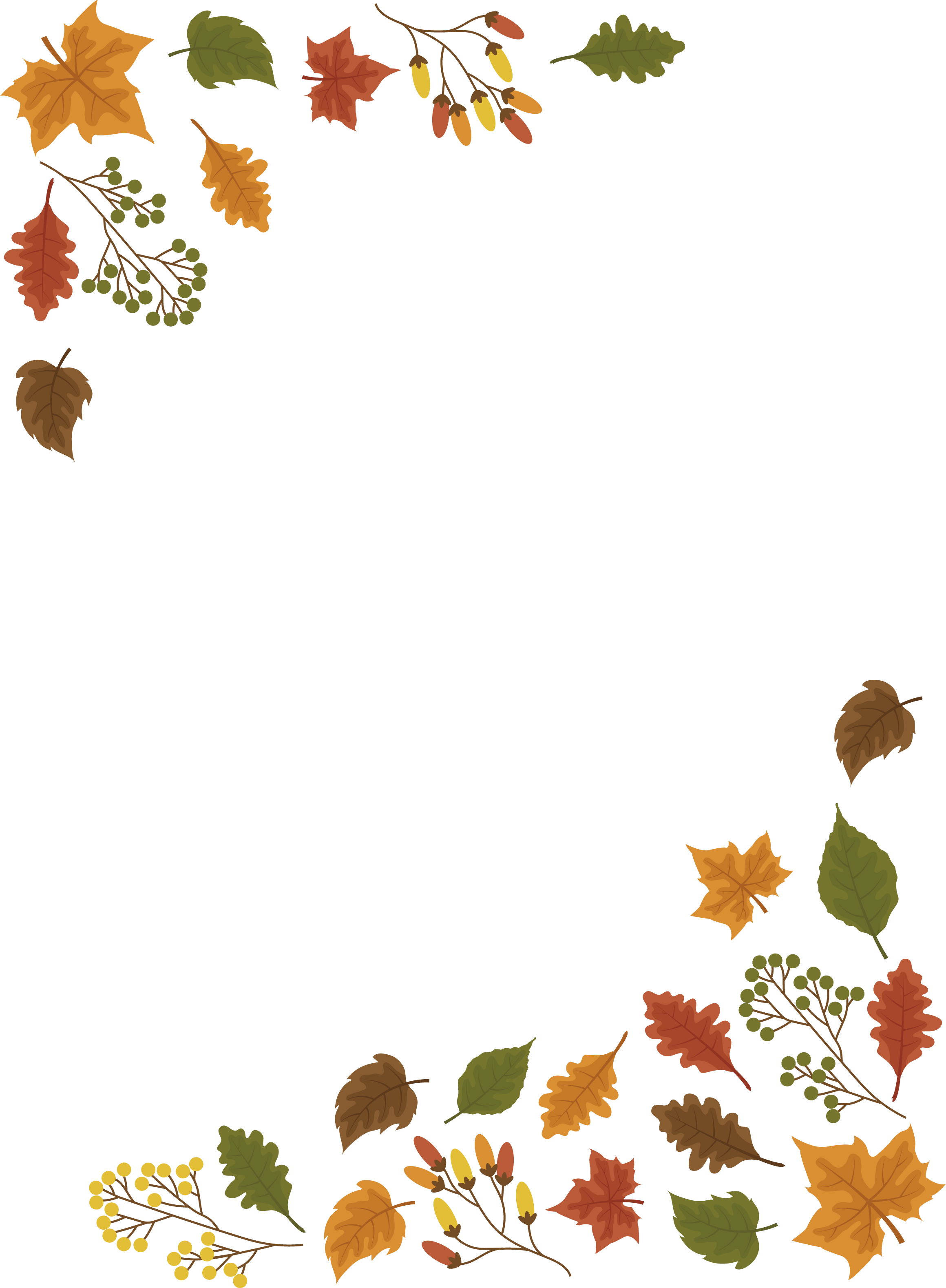 Fall Frame PNG File