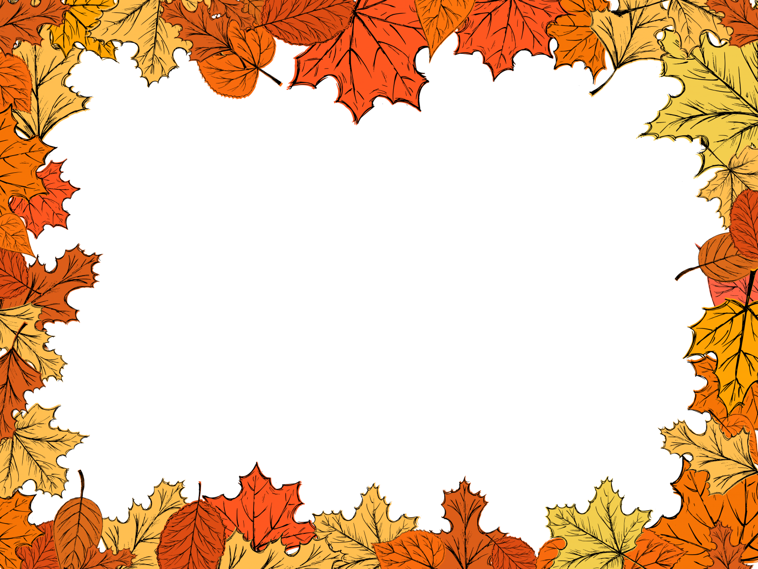 Fall Frame PNG HD Isolated