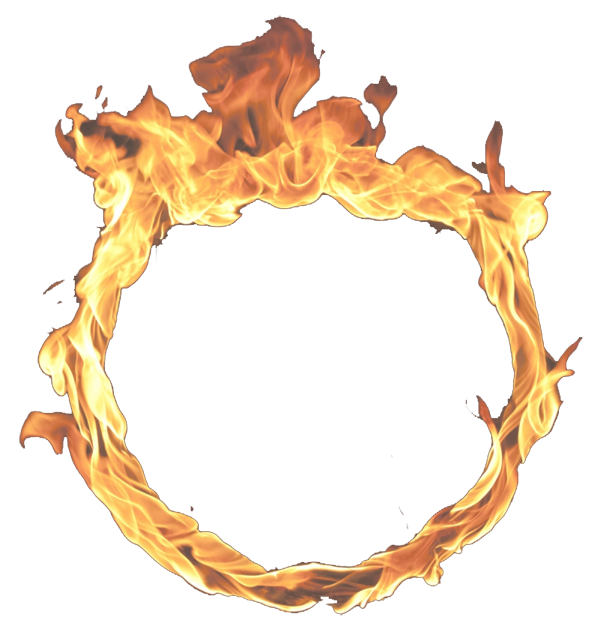 Fire Frame PNG Isolated HD