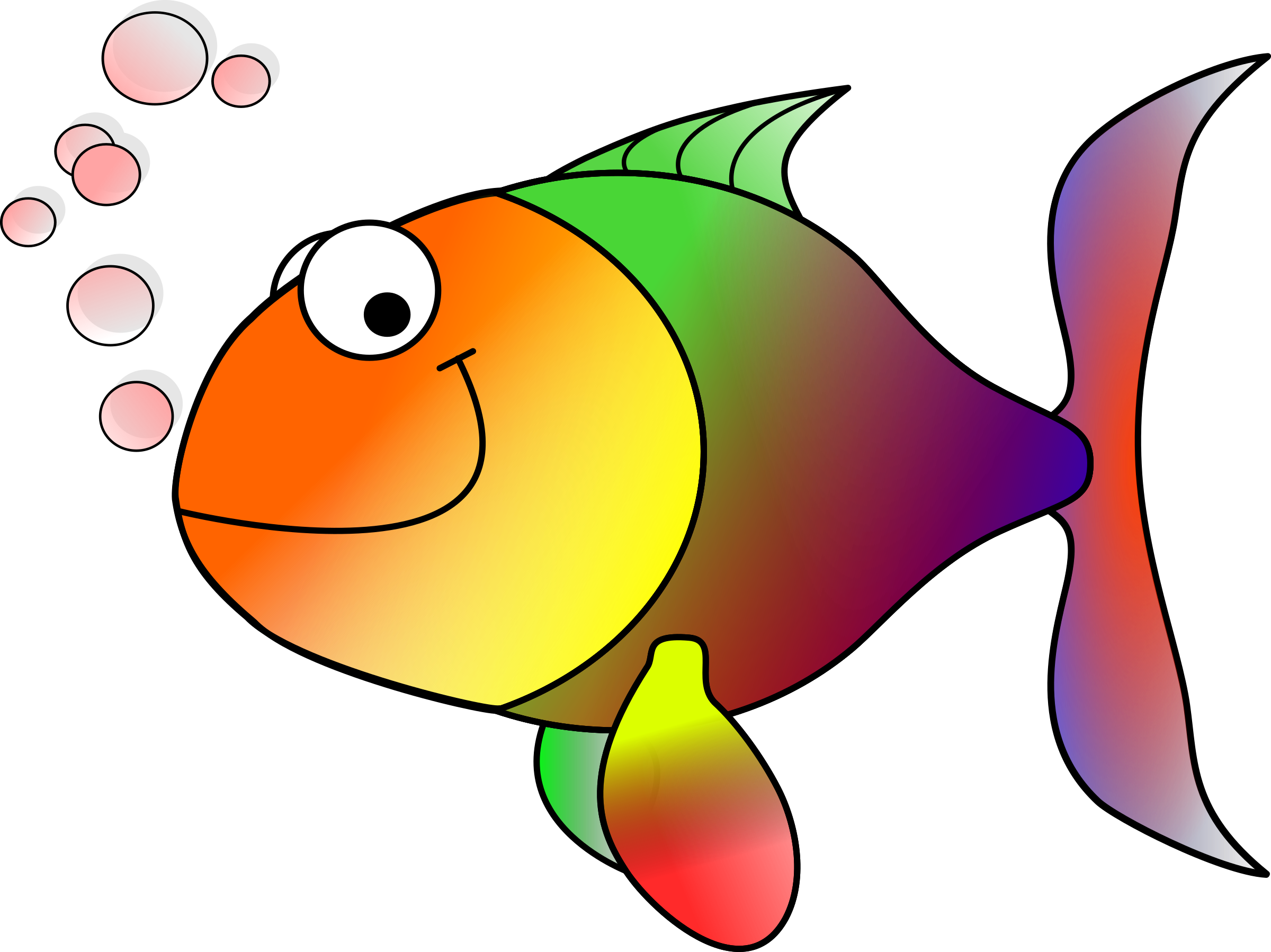 Fish Cartoon PNG HD Isolated