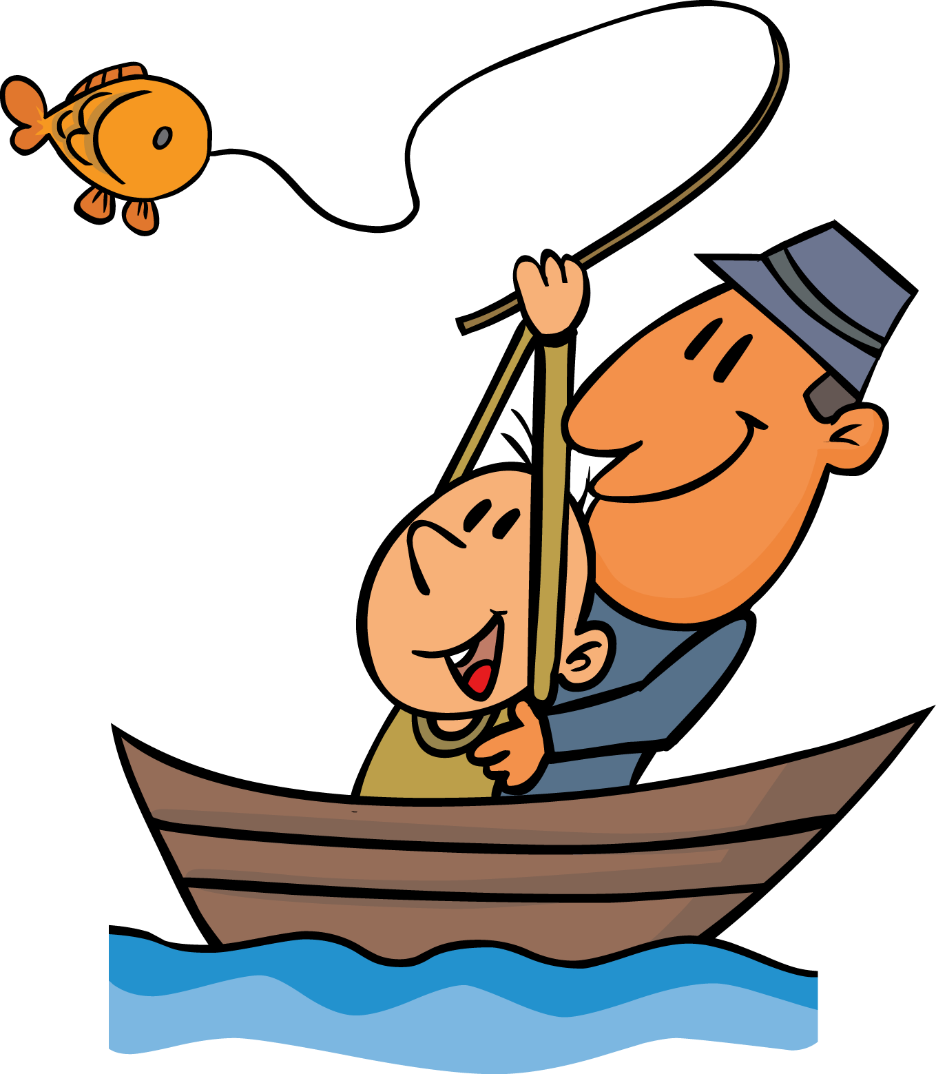 Fishing Cartoon PNG Image