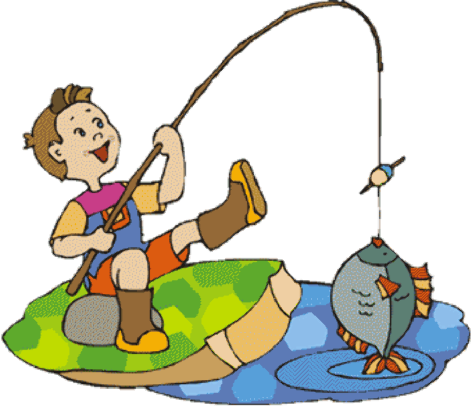 Fishing Cartoon PNG Isolated HD
