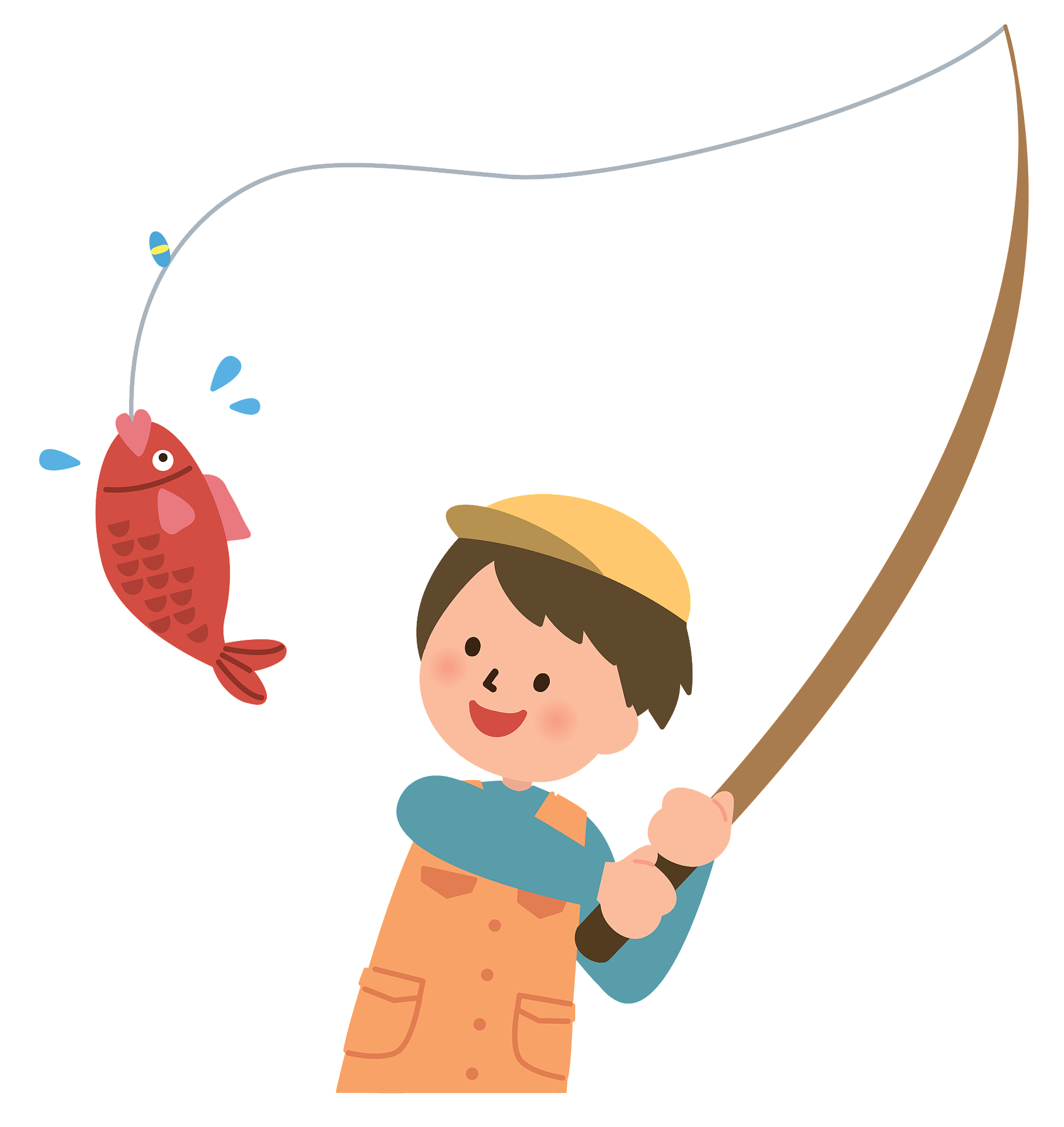 Fishing Cartoon PNG Pic