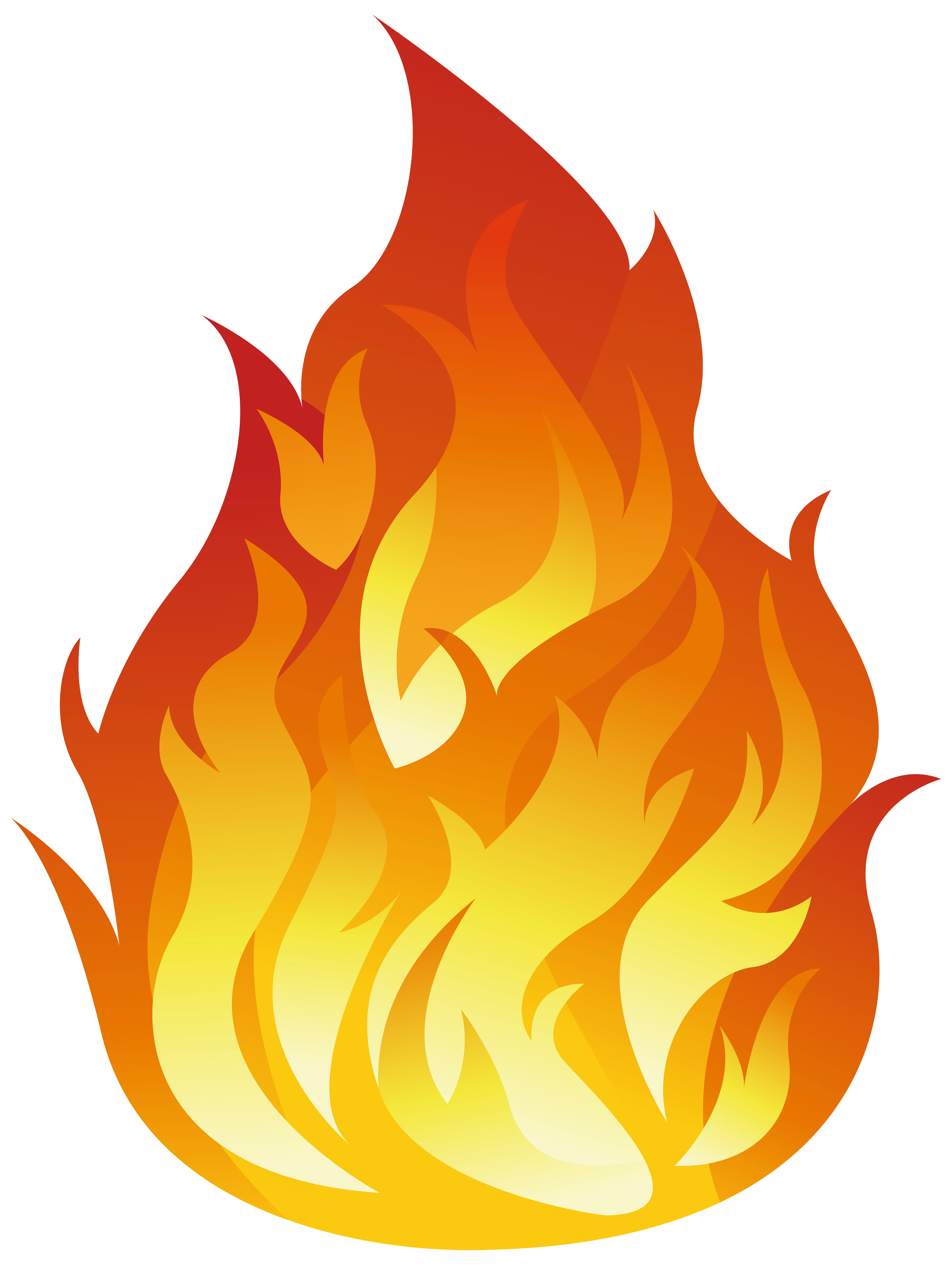 Flame Cartoon PNG Clipart