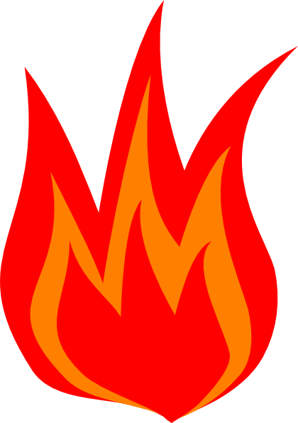 Flame Cartoon PNG Isolated HD