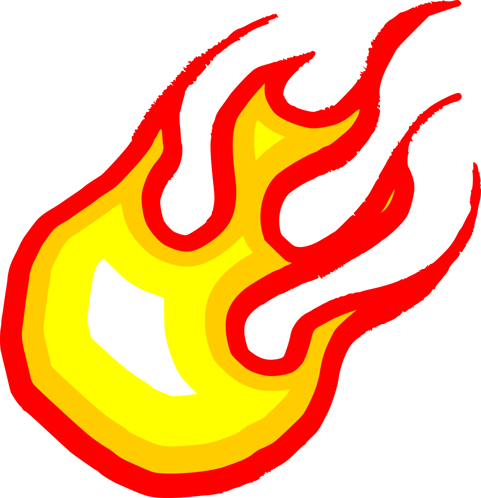 Flame Cartoon PNG Picture
