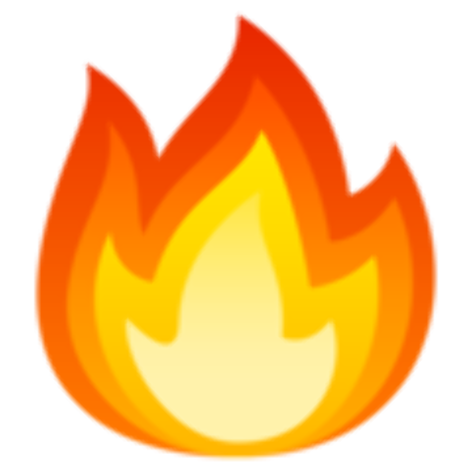 Flame Emoji PNG Image