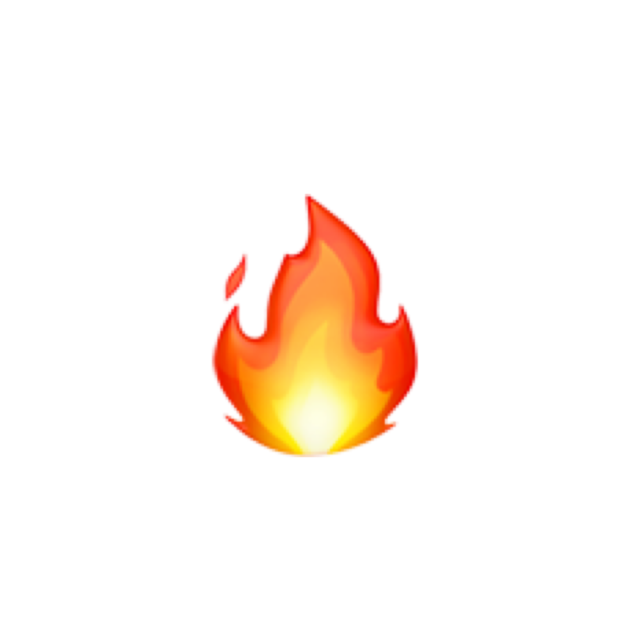 Flame Emoji PNG Isolated Pic