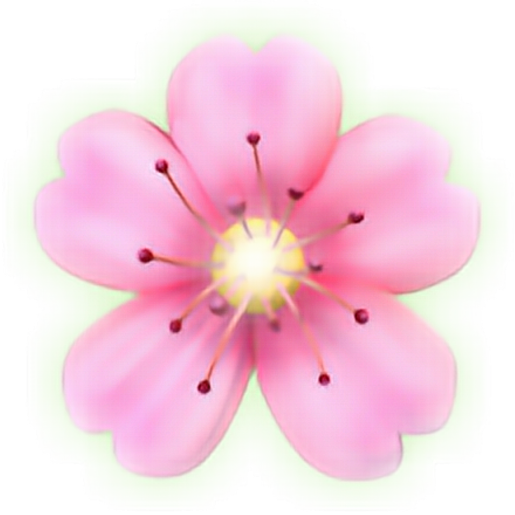 Flower Emoji PNG Isolated File