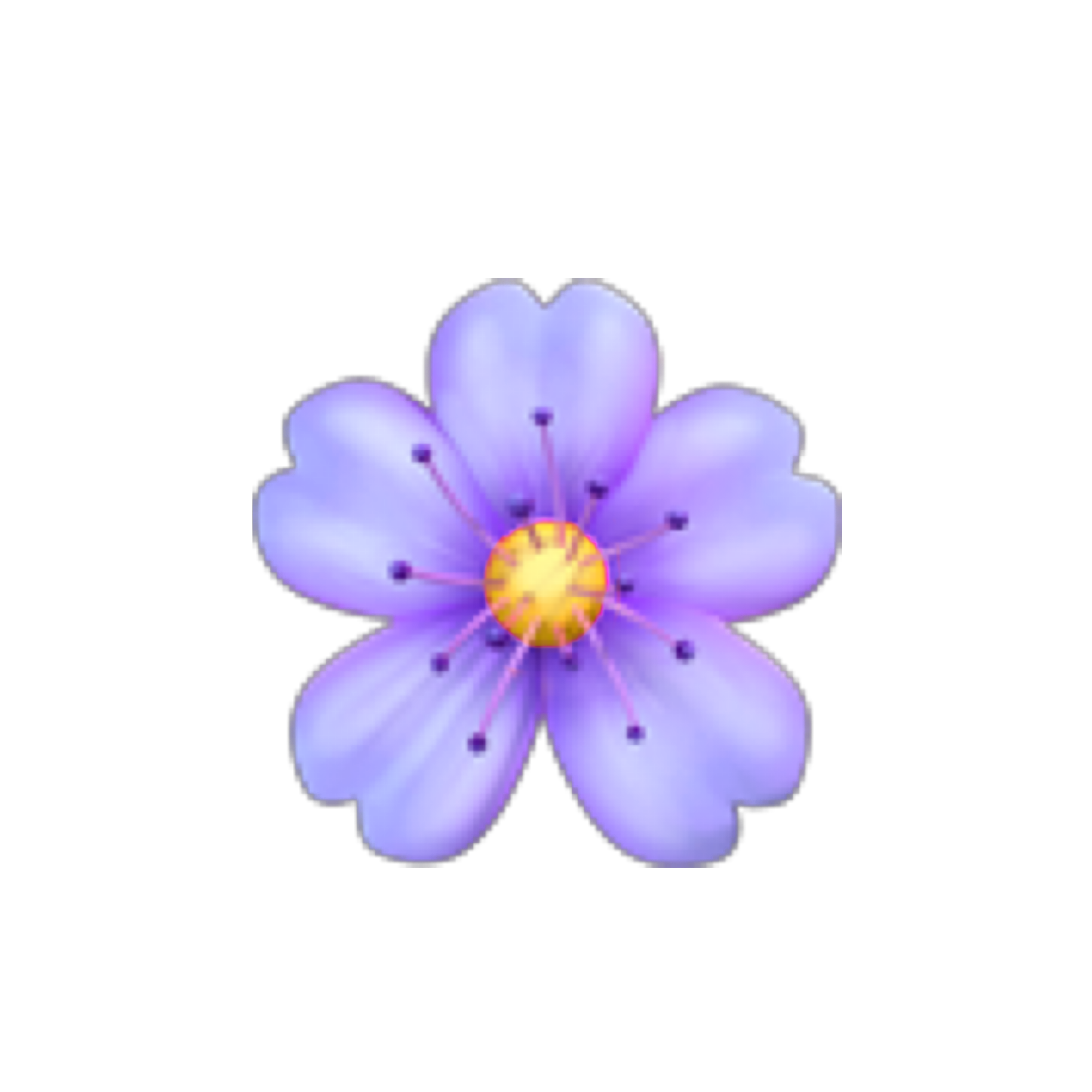 Flower Emoji PNG Isolated Pic