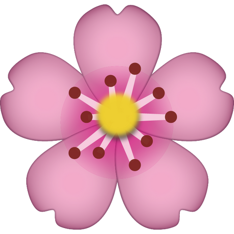 Flower Emoji Transparent PNG