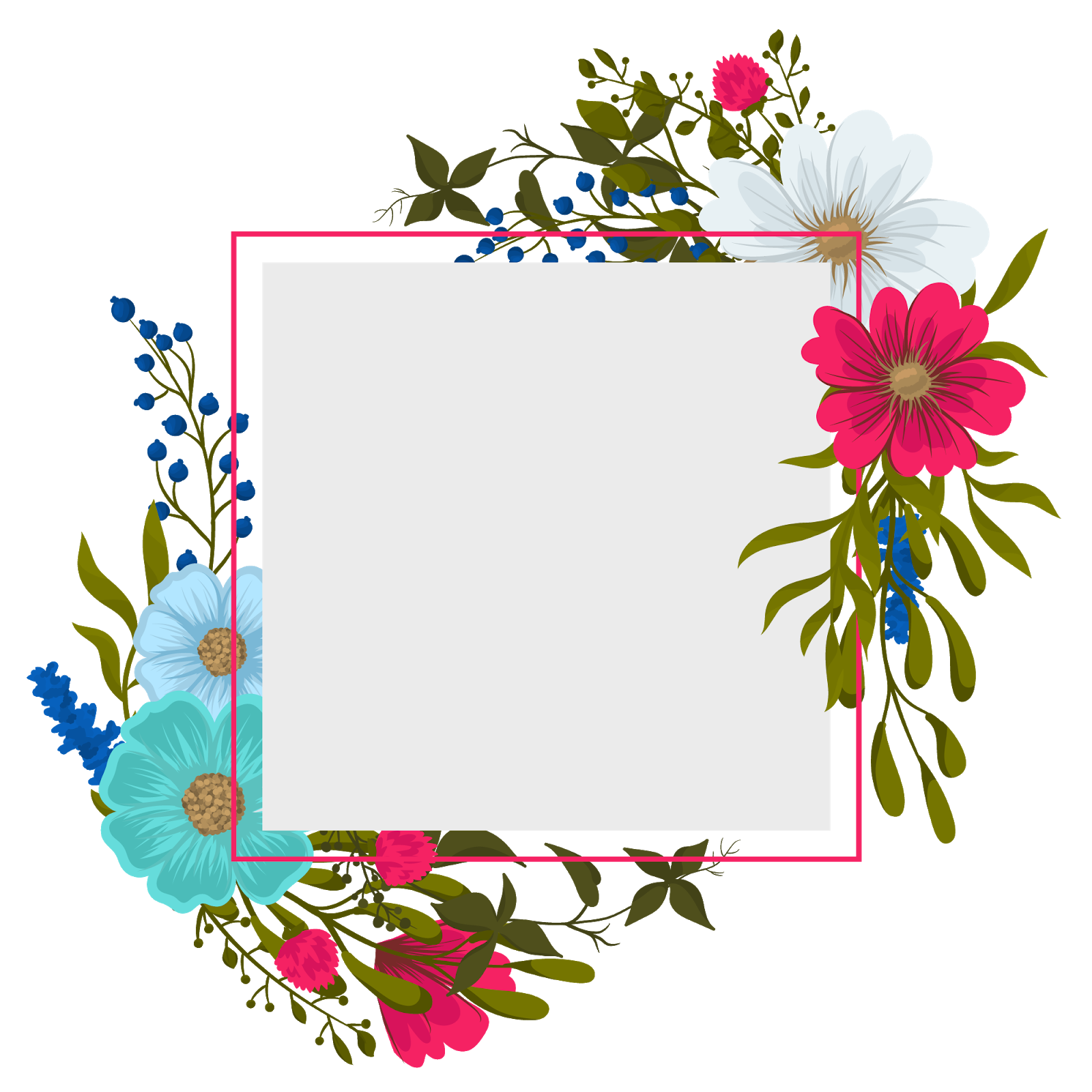 Frame Flower PNG Clipart