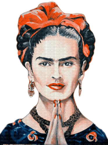 Frida Kahlo PNG Isolated Pic