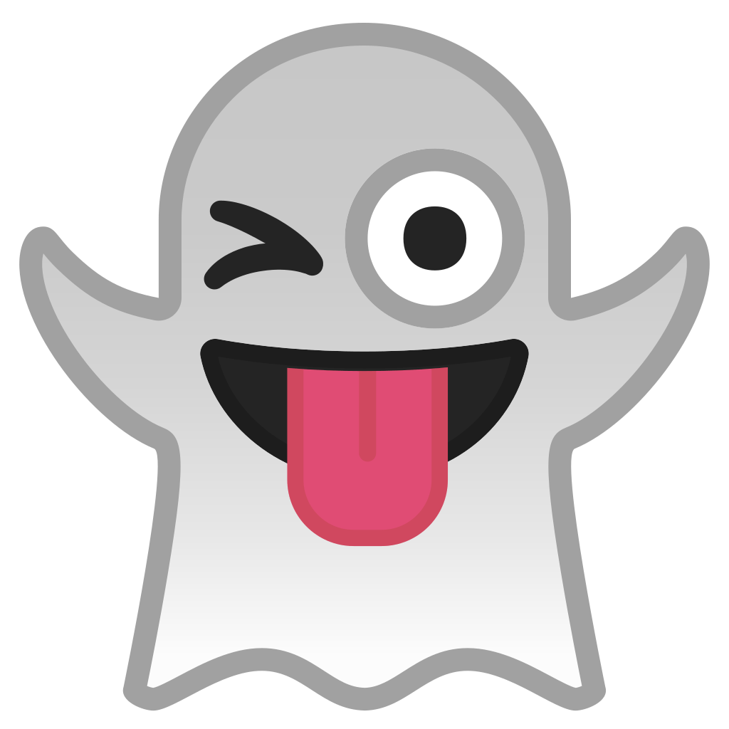Ghost Emoji PNG Clipart