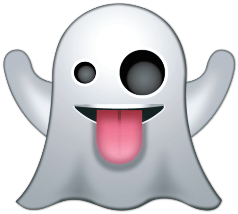 Ghost Emoji PNG Photo
