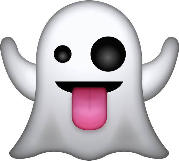 Ghost Emoji PNG Transparent