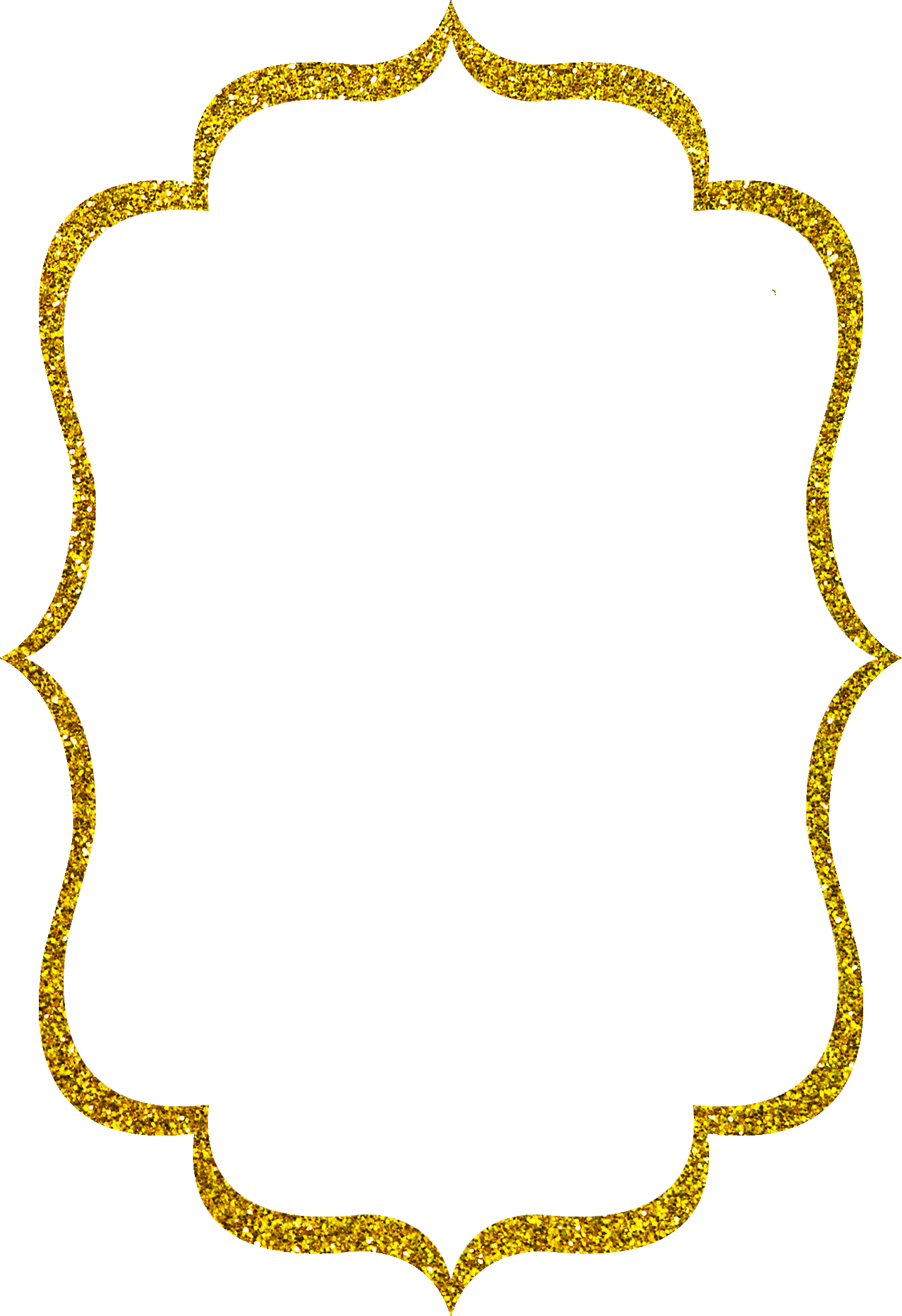 Glitter Frame PNG HD Isolated