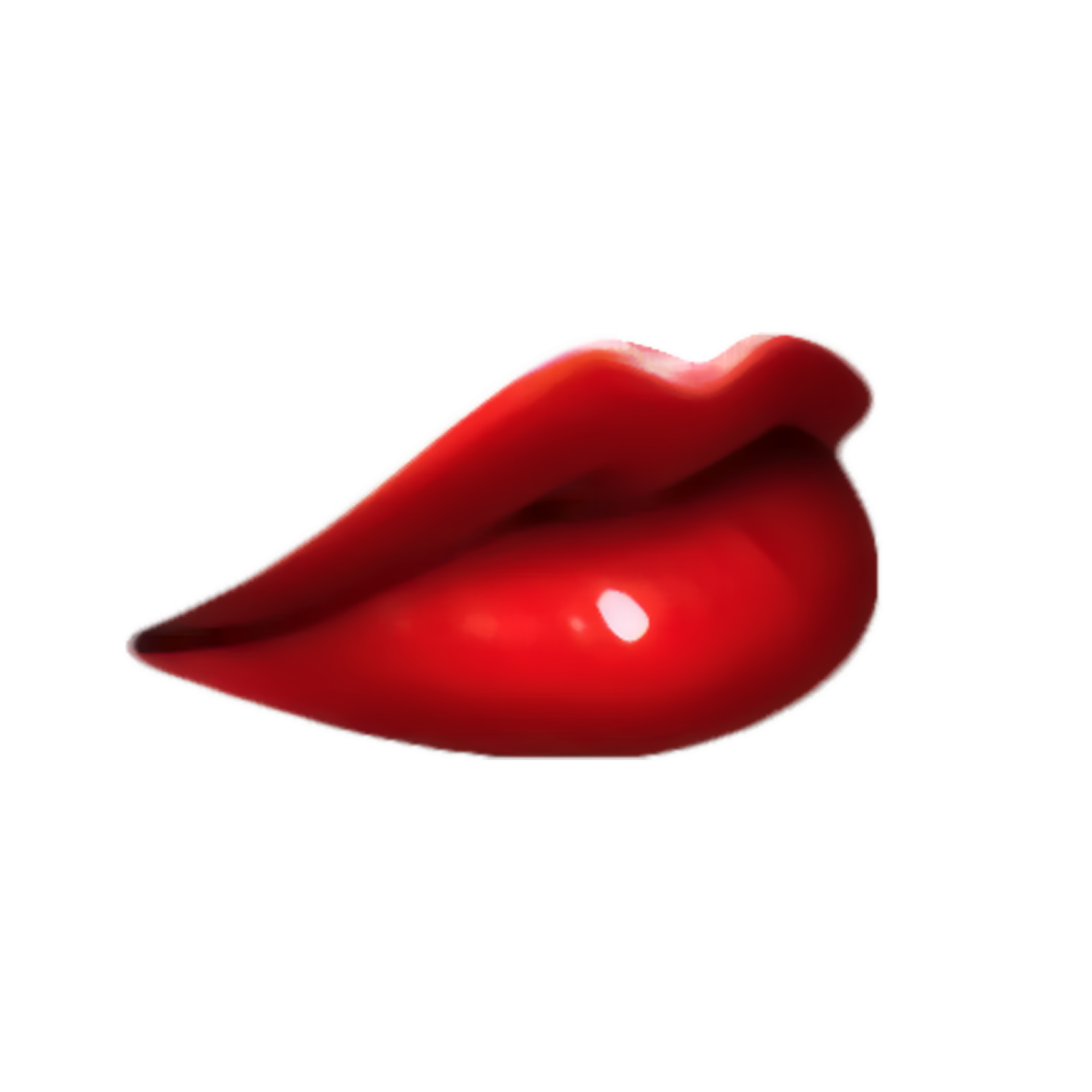 Glossy Lips PNG Isolated File
