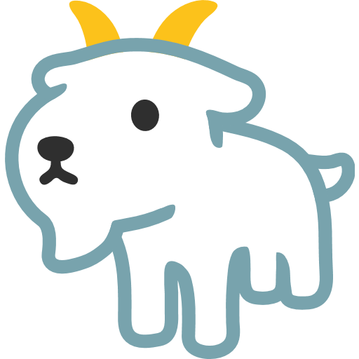 Goat Emoji PNG Clipart