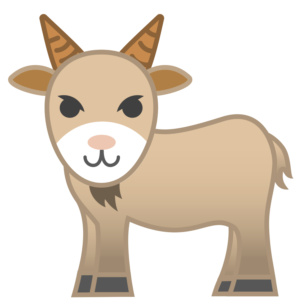 Goat Emoji PNG HD
