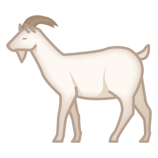Goat Emoji PNG Photo