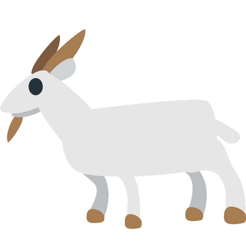 Goat Emoji PNG Pic