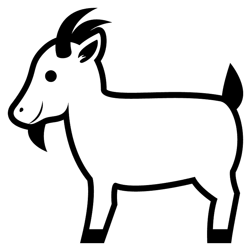 Goat Emoji PNG Picture