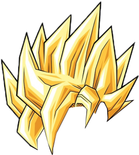 Goku Hair PNG Isolated File