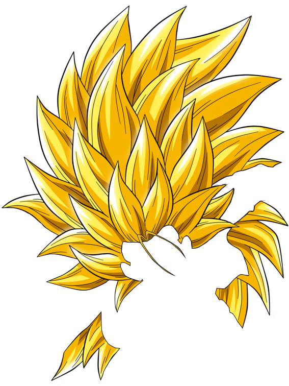 Goku Hair PNG Isolated Pic