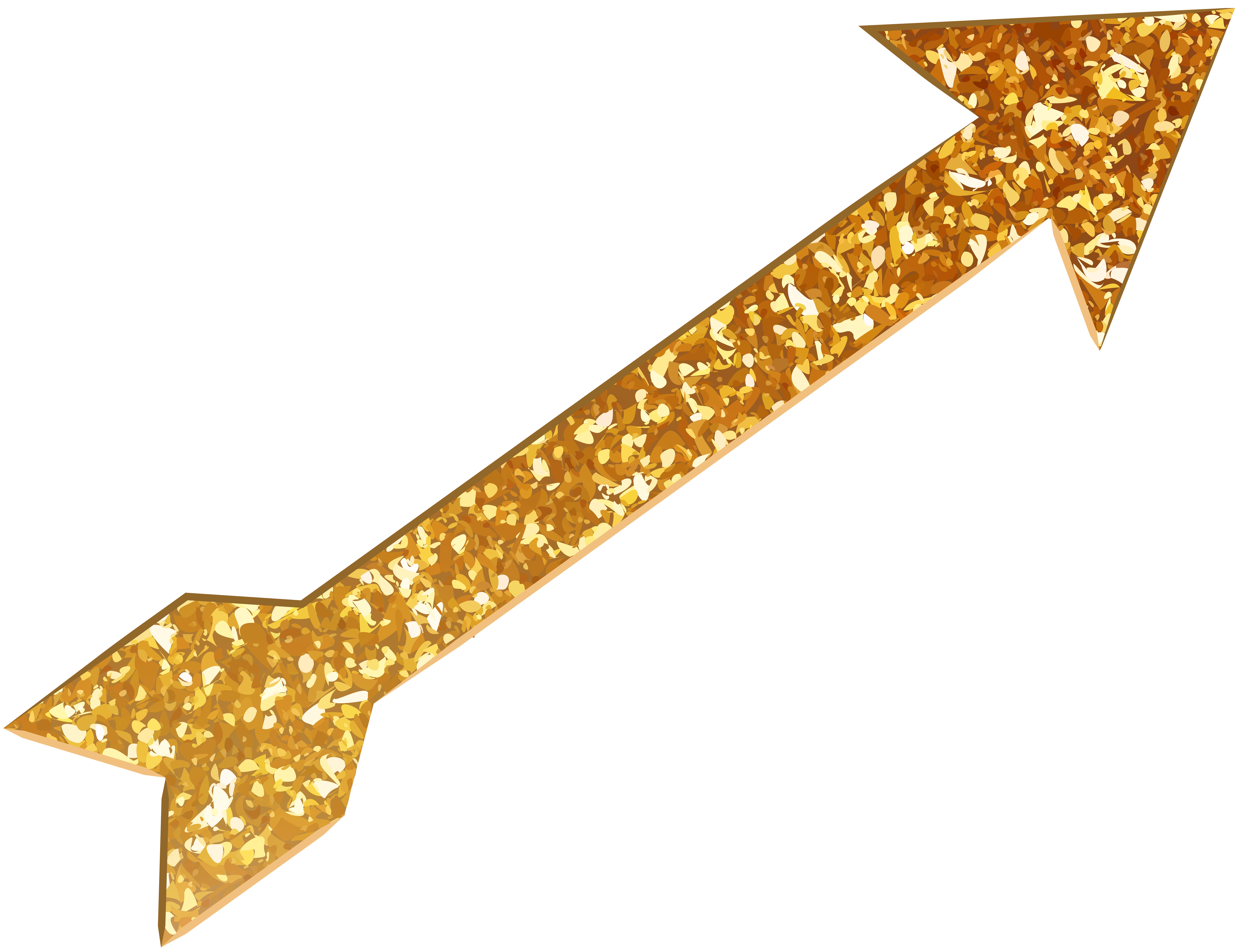 Gold Arrow PNG Pic