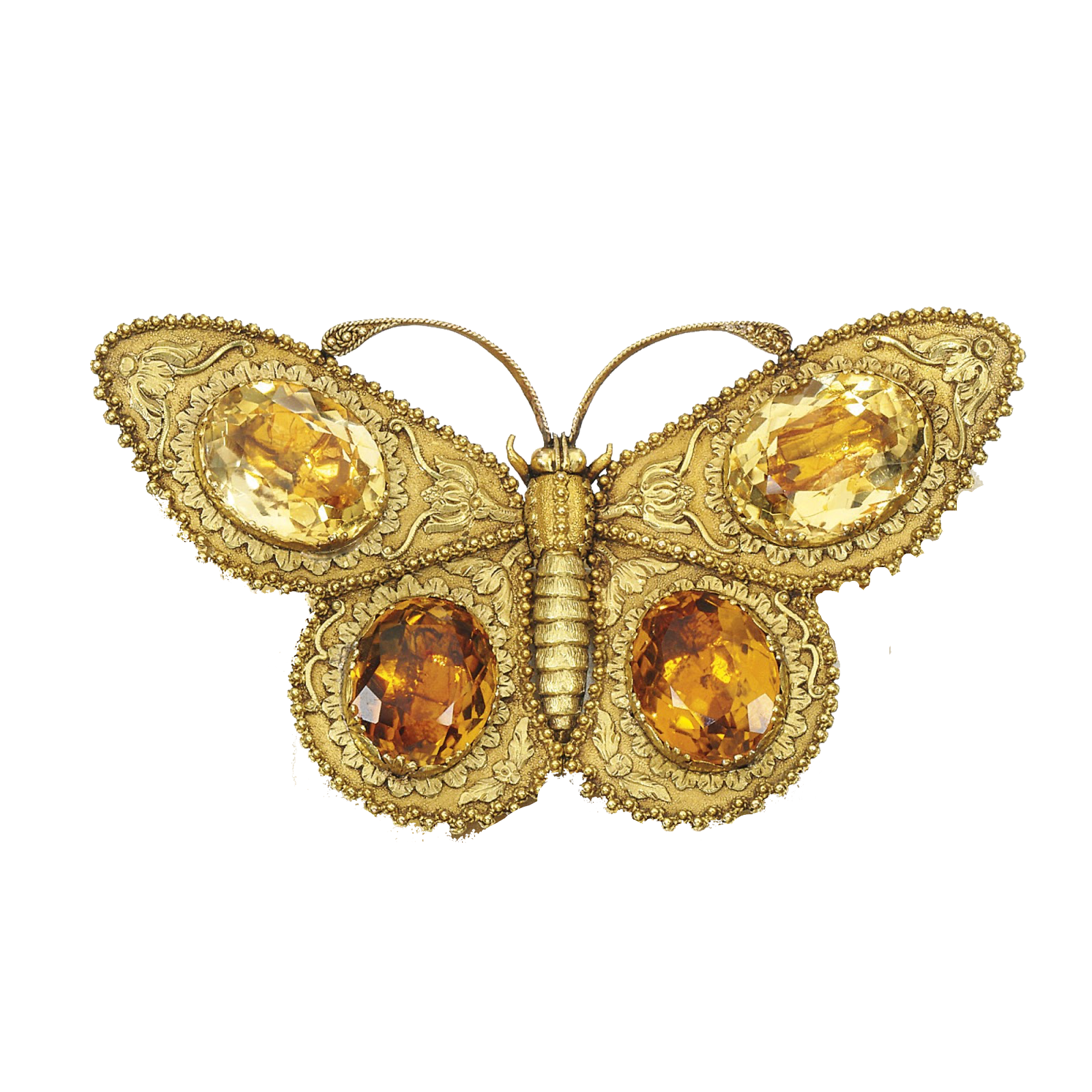 Gold Butterfly PNG Clipart