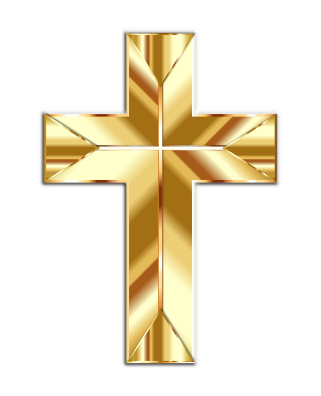Gold Cross PNG File