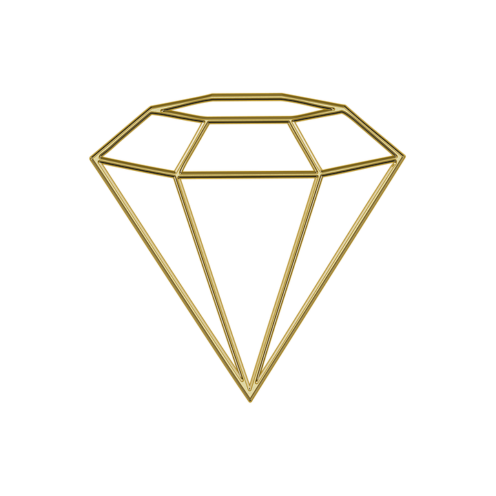 Gold Diamond PNG File