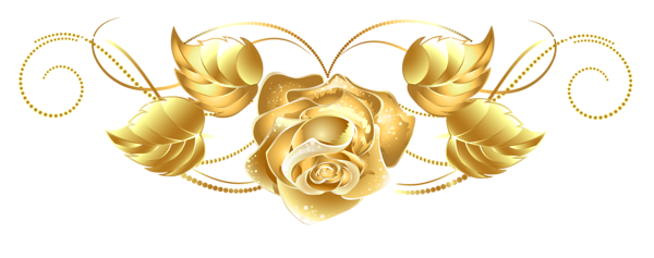 Gold Flower PNG