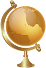 Gold Globe PNG Image