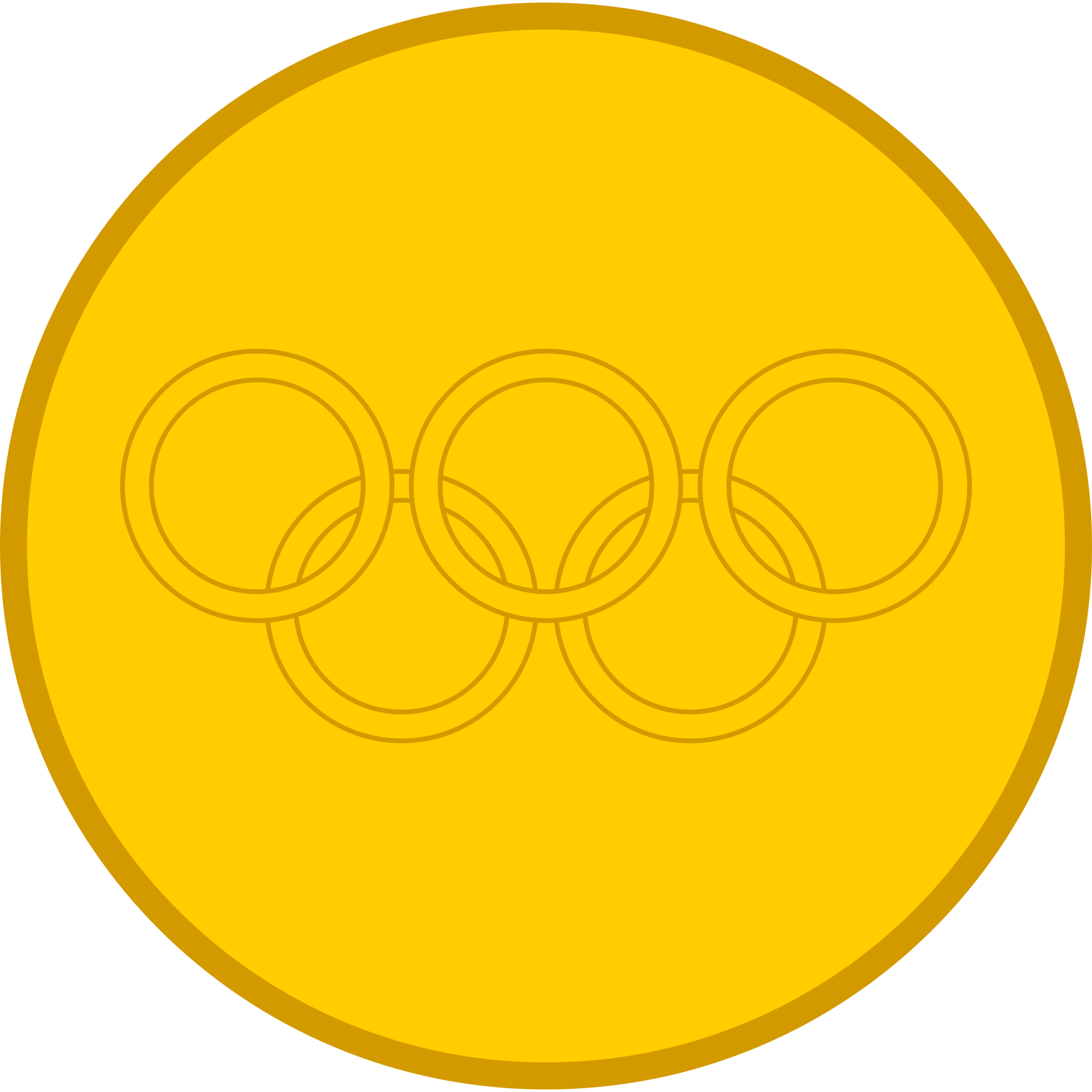 Gold Medallion PNG HD