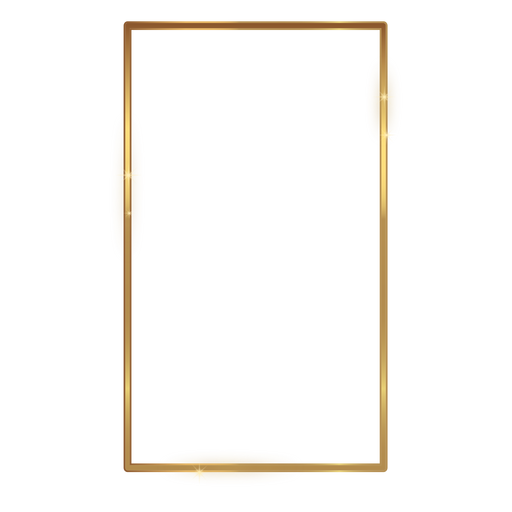 Gold Rectangle PNG Image