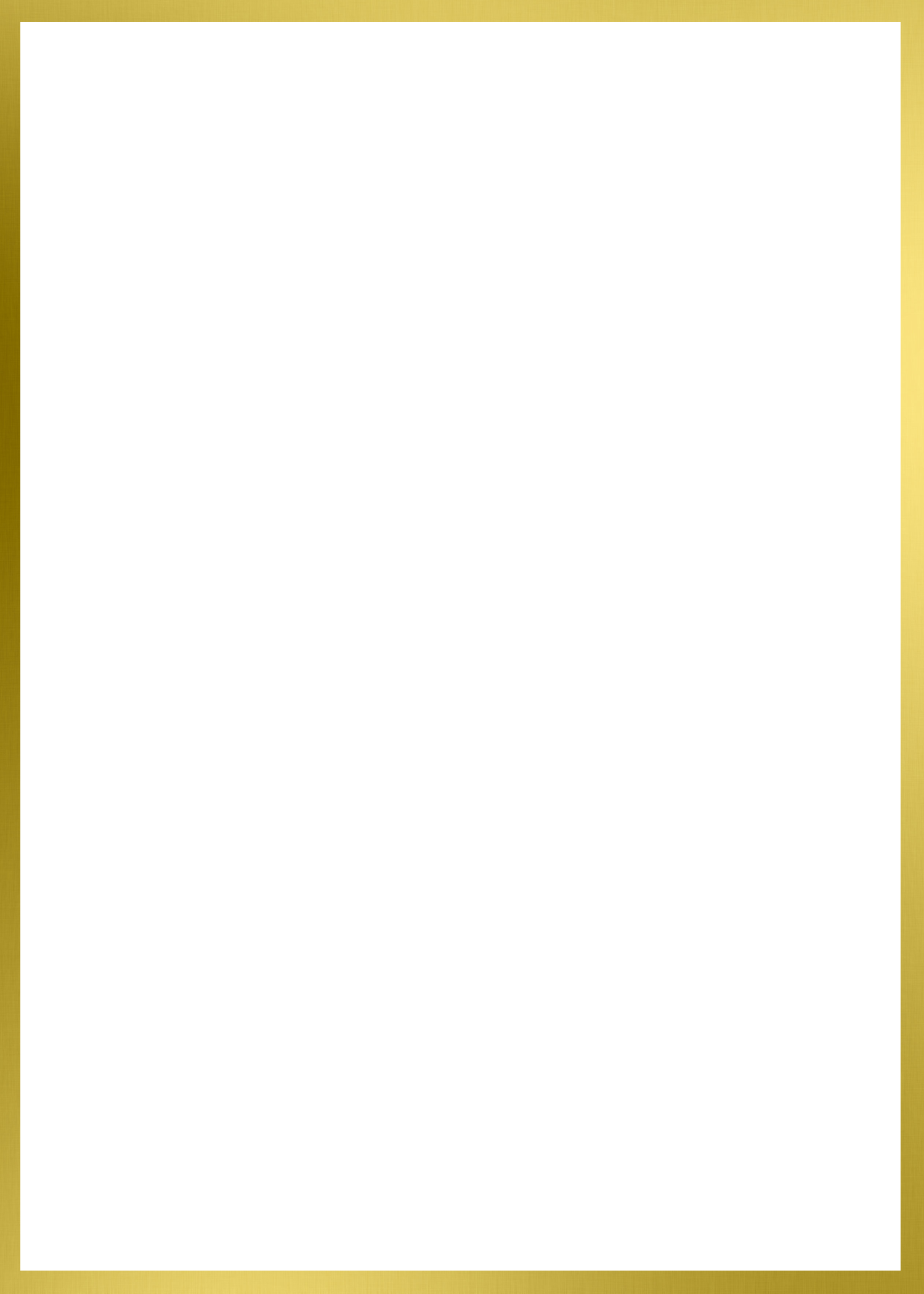 Gold Rectangle PNG Picture