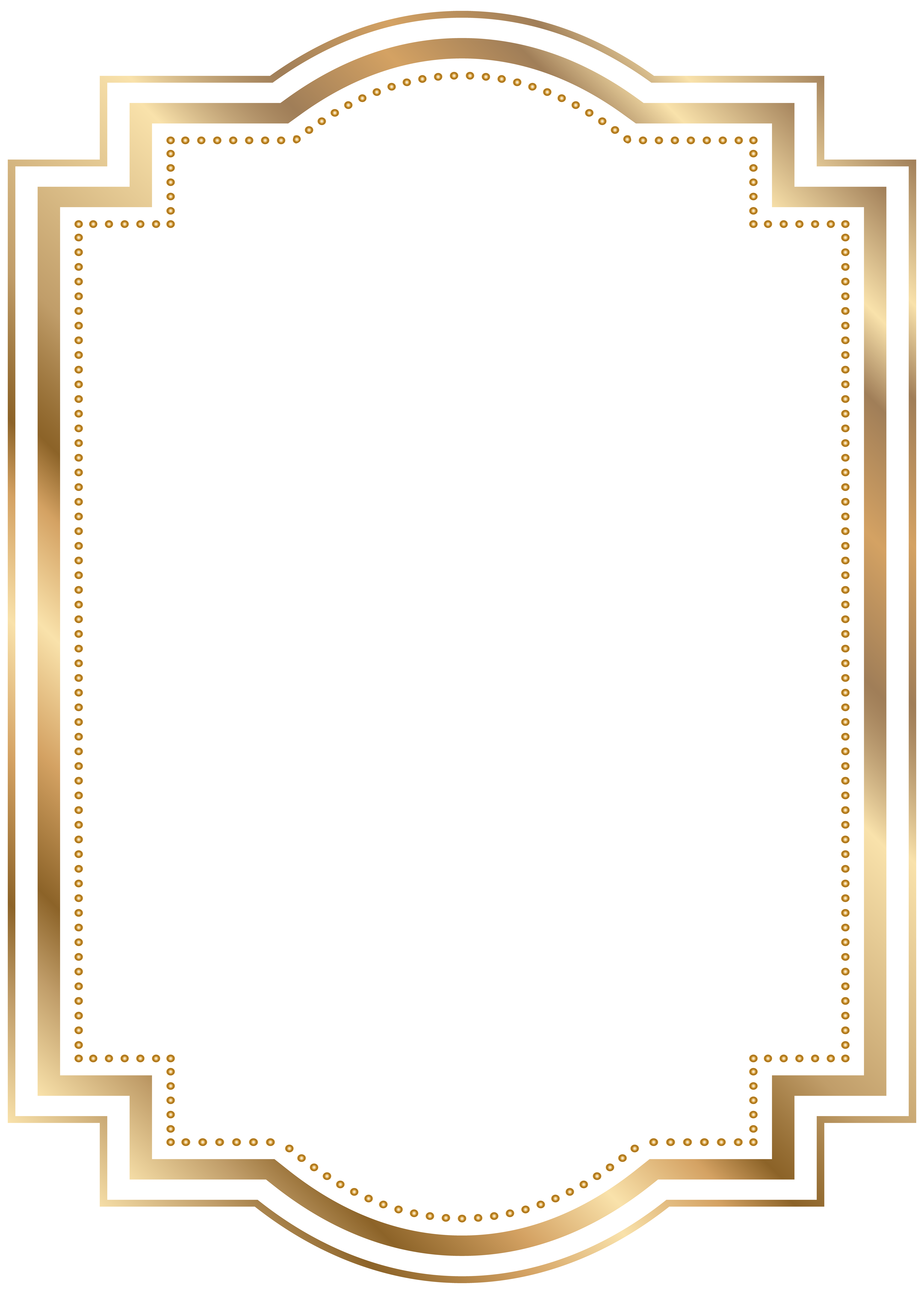 Gold Square Frame PNG Clipart
