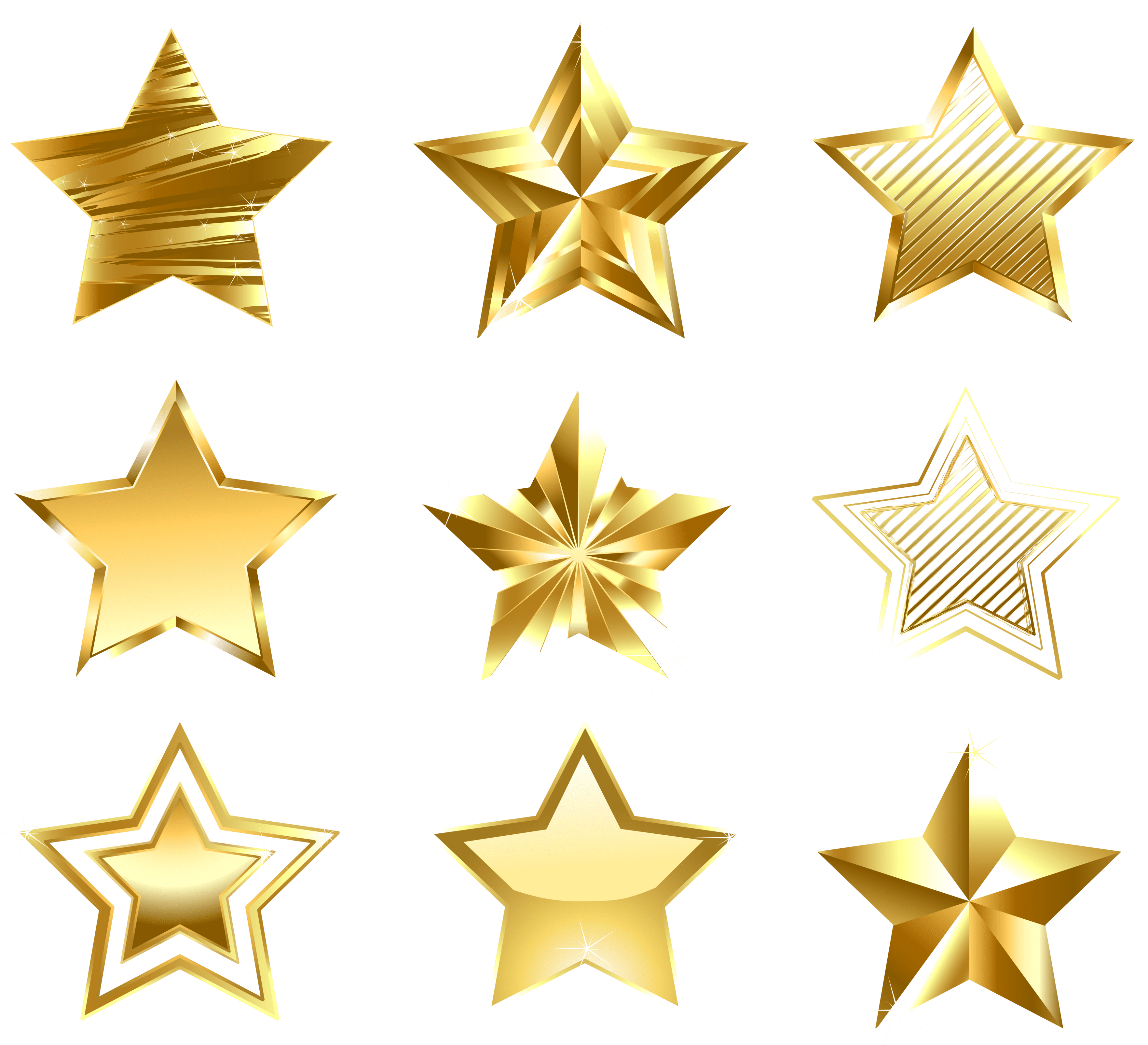 Gold Stars Png Hd Png Mart