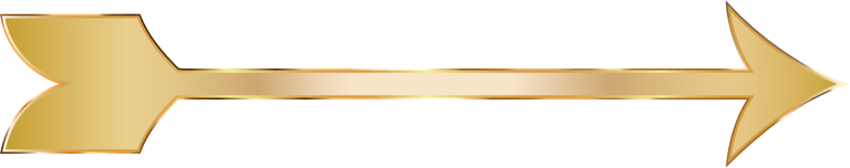 Golden Arrow PNG Isolated HD