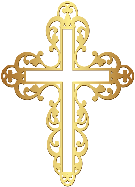 Golden Cross PNG
