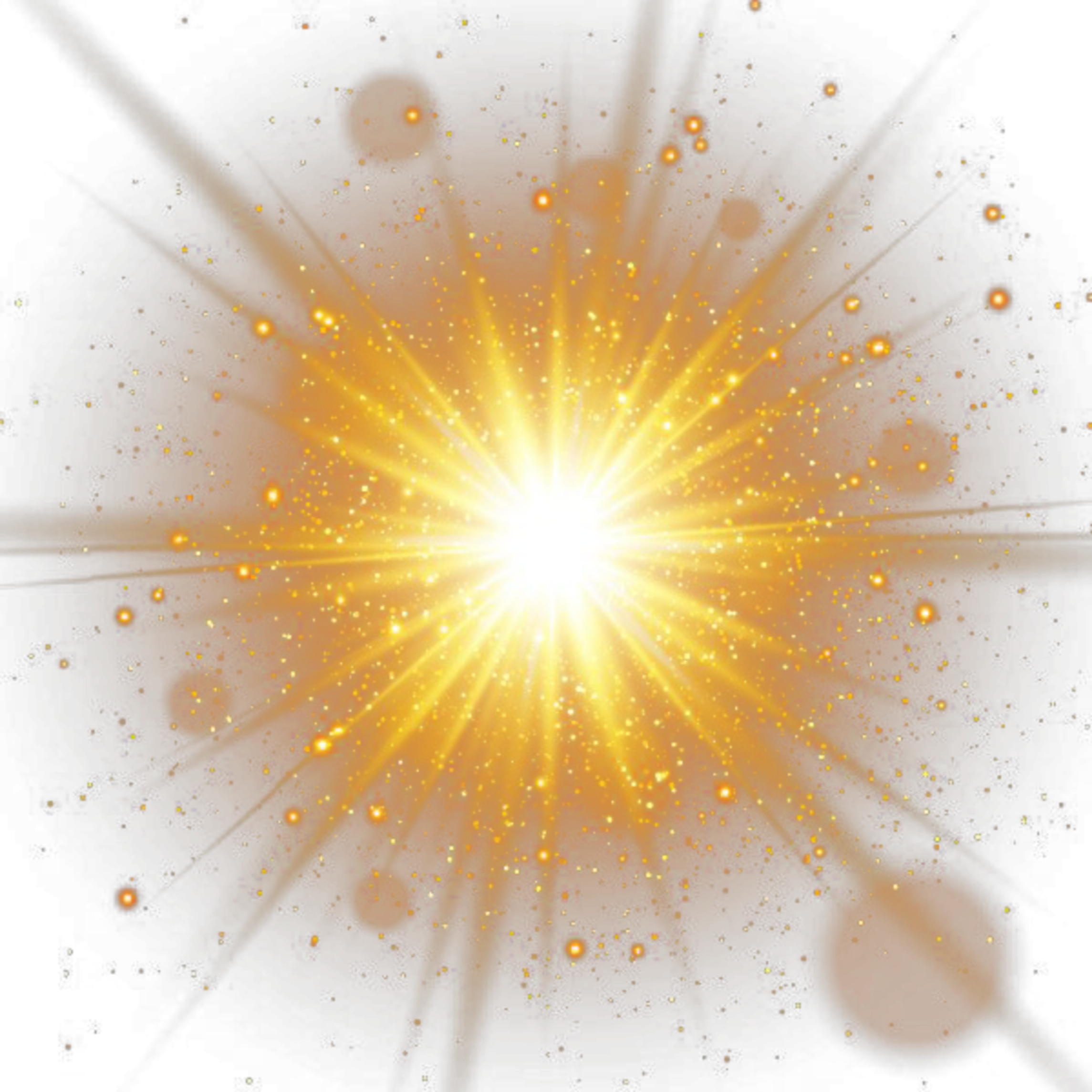 Golden Glow PNG Isolated HD