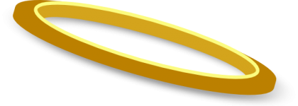 Golden Halo PNG HD Isolated