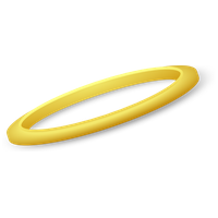 Golden Halo PNG Isolated File