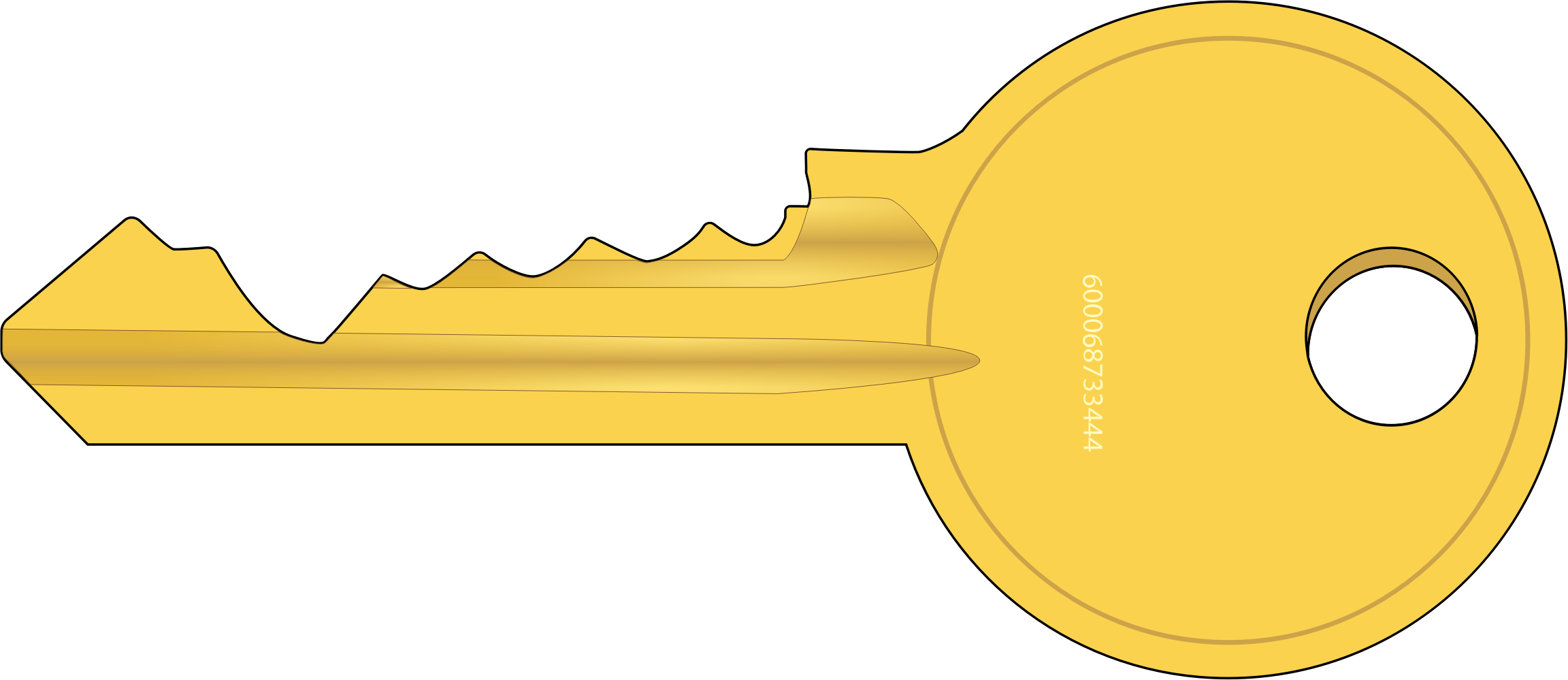 Golden Key PNG Isolated Photo