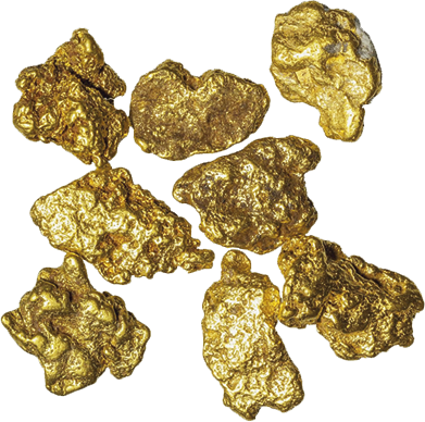 Golden Nugget PNG HD Isolated