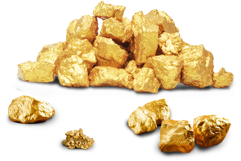Golden Nugget PNG Isolated HD